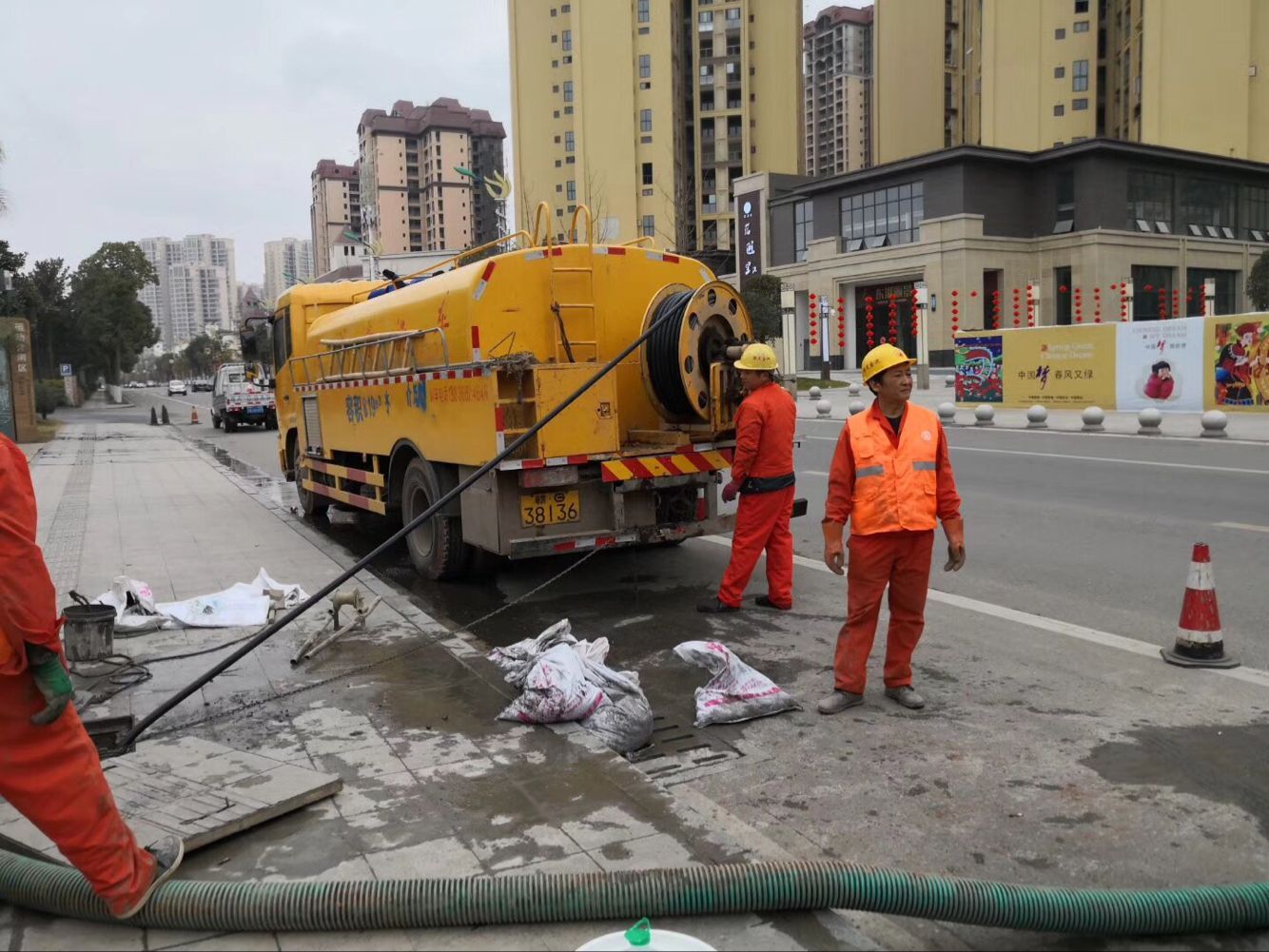 元阳排污管道清淤-管道清洗